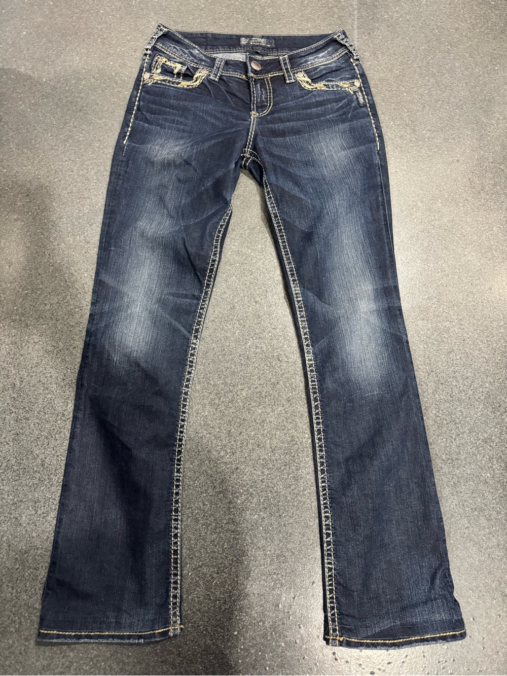 Silver Jeans Dark Indigo Bootcut Jeans